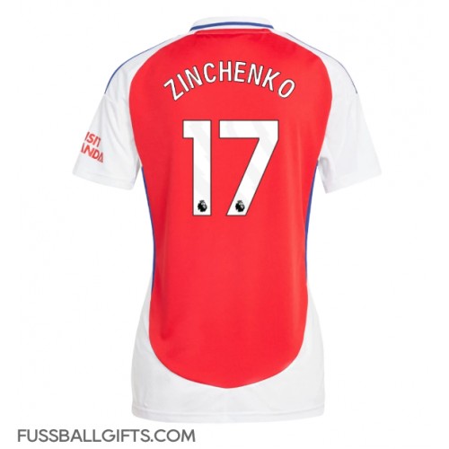 Arsenal Oleksandr Zinchenko #17 Fußballbekleidung Heimtrikot Damen 2024-25 Kurzarm